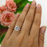 1ct Round Diamond 4 Prong Classic Solitaire Engagement Ring 14k Rose Gold Finish
