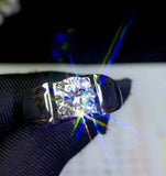 2.3ct Round Diamond Solitaire Statement Men Engagement Ring 14k WhiteGold Finish