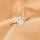 0.5ct Oval Cut Simulated Diamond Solitaire Engagement Ring 14k White Gold Plated