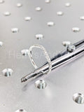 0.2ct Round Cut Moissanite Curved Stackable Wedding Band 14k White Gold Plated
