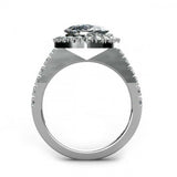 2ct Pear Cut Diamond Solitaire Accents Engagement Ring 14k White Gold Finish New