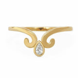 2.2ct Round Cut Diamond Engagement Ring Stylish Trio Set 14k Yellow Gold Finish