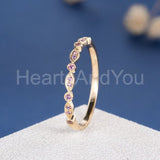 0.3ct Round Cut Simulated Amethyst Half Eternity Wed Band 14k Yellow Gold Plated