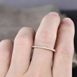 1ct Wedding Ring Band Baguette Cut Diamond Half Eternity 14k Yellow Gold Finish