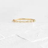 0.1ct Round Cut Moissanite Minimalist Women Wedding Band 14k Yellow Gold Plated