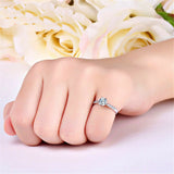 1.6ct Round Cut Diamond Engagement Ring 14k White Gold Finish Accents Solitaire