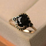 1.8ct Engagement Ring Oval Cut Diamond Antique Inspired 14k Yellow Gold Finish