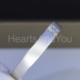 0.4ct Princess Simulated Diamond Solitaire Engagement Ring 14k White Gold Plated