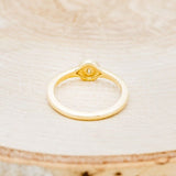 0.2ct Marquise Simulated Diamond Evil Eye Engagement Ring 14k Yellow Gold Plated
