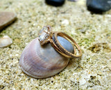 1.7ct Cushion Cut Peach Morganite Engagement Ring 14k RoseGold Finish Bridal Set