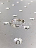 0.2ct Round Cut Moissanite Anniversary Women Wedding Band 14k White Gold Plated