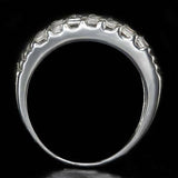 4.5ct Baguette Cut VVS1/D Diamond Cluster Wedding Ring Band 14K White Gold Over