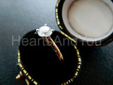 2.2ct Round Cut Moissanite Solitaire Women Engagement Ring 14k YellowGold Plated