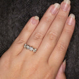 4Ct Round Cut Diamond Four Stone Women Engagement Ring 14K Dual Gold Finish