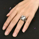 2.5ct Pear Cut Diamond Engagement Ring 14k White Gold Over Unique Antique Design