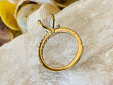2.2ct Radiant Simulated Diamond Solitaire with Accents Ring 14k WhiteGold Plated