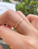 0.12ct Round Cut Moissanite Infinity Women Wedding Band 14k Yellow Gold Plated
