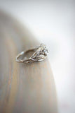 1ct Round Cut Diamond Engagement Ring Floral Petal Solitaire 14k White Gold Over