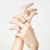 1.7ct Round Cut Diamond Wedding Band 14k RoseGold Finish Three Row Half Eternity