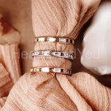 0.5ct Baguette Cut Simulated Diamond Channel Set Wed Band 14k Rose Gold Plated
