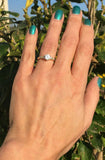1.2ct Engagement Ring Emerald Cut Diamond Accents Solitaire 14k Yellow Gold Over