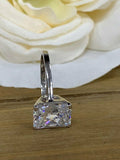 1ct Radiant Cut VVS1D Diamond Solitaire Engagement Ring 14k White Gold Finish