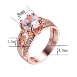 2ct Round Cut VVS1 Diamond Engagement Ring 14k Rose Gold Finish Vintage Filigree