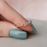 0.1ct Round Cut Moissanite Twig Vine Women Wedding Band 14k Yellow Gold Plated