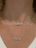 1ct Multi Cut Simulated Diamond Vertical Bar Pendant Chain 14k White Gold Plated