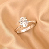 0.5ct Oval Cut Simulated Diamond Solitaire Engagement Ring 14k White Gold Plated