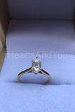 0.5ct Marquise Simulated Diamond Solitaire Engagement Ring 14k YellowGold Plated