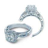 5Ct Round Cut Diamond Exquisite Vintage Solitaire Halo Ring 14K White Gold Over