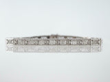 Filigree Antique Art Deco Fancy Elegant Women Bracelet 14K White Gold Finish