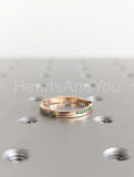 0.3ct Round Cut Simulated Emerald Infinity Wedding Band 14k Yellow Gold Plated