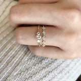 1ct Round Cut Diamond Wedding Band 14k White Gold Finish Thin Minimalist Petite