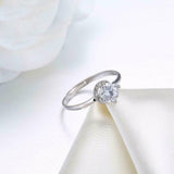 1.1ct Round Cut VVS1D Diamond Engagement Ring 14k White Gold Finish Solitaire