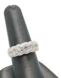 5Ct Round Cut Diamond Elegant Vintage Halo Engagement Ring 14K White Gold Finish