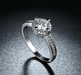 3Ct Round Cut Diamond Halo Engagement Ring 18K White Gold Finish Round Accents