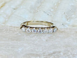 2.1ct Round Cut Moissanite Vintage-Inspired Bridal Set 14k White Gold Plated