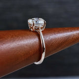 1Ct Oval Cut Diamond Minimalist Solitaire Engagement Ring 14K Rose Gold Finish