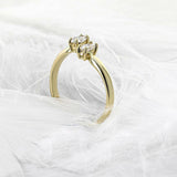 1Ct Marquise Cut Diamond Stylish Open Engagement Ring 14K Yellow Gold Finish