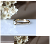 0.5ct Round Cut VVS1D Diamond Engagement Ring 14k Yellow Gold Finish Solitaire