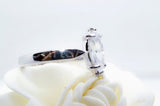 0.5ct Marquise Simulated Diamond Solitaire Engagement Ring 14k White Gold Plated