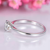 1ct Round Cut Diamond Engagement Ring Bezel Set Solitaire 18k White Gold Over