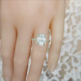 2.3Ct Oval Cut Diamond Halo Milgrain Vintage Engagement Ring 14K White Gold Over