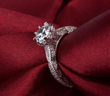 2Ct Round Cut Diamond Milgrain Vintage Engagement Ring 14K White Gold Finish