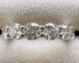 1.6ct Round Cut Moissanite Full Eternity Women Wedding Band 14k WhiteGold Plated