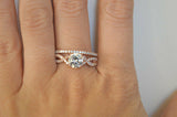 3Ct Round Cut Diamond Bridal Set Split Shank Solitaire Ring 14K Rose Gold Finish