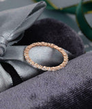 Single Prong Eternity Wedding Band 1ct Marquise Cut Diamond 14k Rose Gold Finish