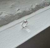 Halo Solitaire Engagement Ring 1.3ct Round Cut VVS1D Diamond 14k White Gold Over